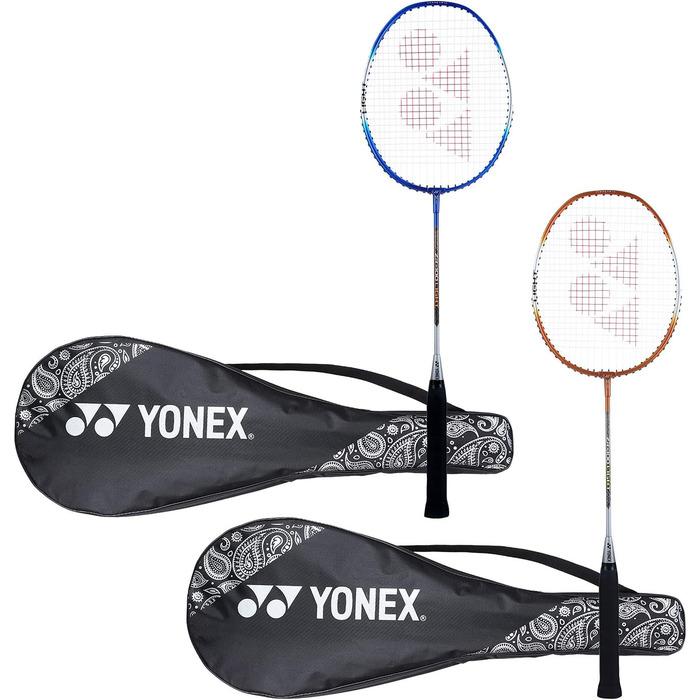 Ракетка Yonex ZR 100 алюміній, набір 2 шт., синій/помаранчевий