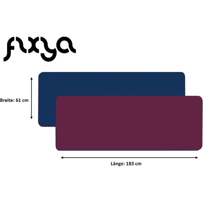 Килимок для тренувань FLXYA TPE Yoga Mat без фталатів 183 x 61 x 0,6 см, додатково з NBR Yoga Pad 25 x 61 x 1.5 см, не ковзає, подушки для фітнесу Подушка для коліна Подушка для йоги Килимок для занять спортом Пілатес малий ремінь для перенесення (баклажа