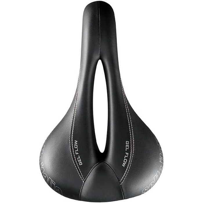 Жіноче велосипедне сідло Selle Italia Donna Gel Flow для шосе, MTB та гравелу, чорне
