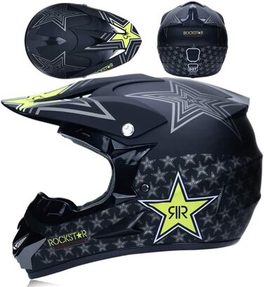 Дитячий шолом Fullface для MTB, мотокросу, BMX, Downhill, ендуро, кросбайка, оффроуд, велосипеду та мотоцикла