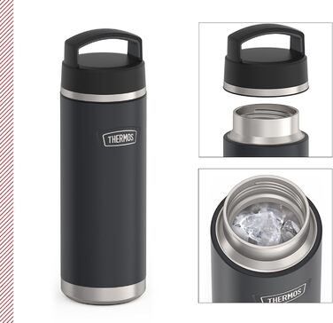 Пляшка THERMOS ICON 710 мл, темно-сіра, нержавіюча сталь, без BPA