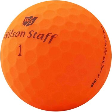 М'ячі для гольфу Wilson Staff Dx2/Duo Soft Optix Помаранчевий матовий