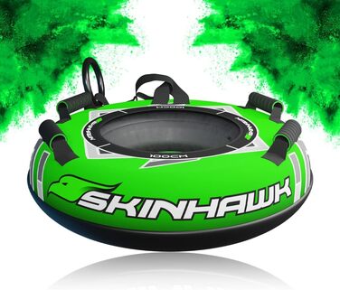 Шина SKINHAWK Professional Snowtube Ø100cm Зелена Sled Bob Tire