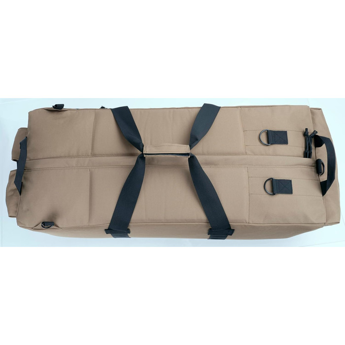 Сумка Backferry 80L Khaki Military Style з лямками для рюкзака