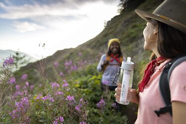 Пляшка для води LifeStraw 1л пластикова 006-6002148 2-ступінчаста (650 мл, прозора)