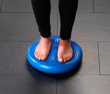 Вправи Newgen Medicals Balance Cushion Подушка сидіння з ямками та подушка балансу для йоги, фітнесу та Ко (подушка з ямочками, подушка балансу з вправами на шишки, балансування спинки)