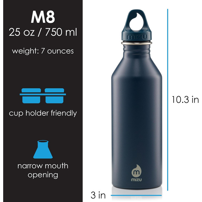 Універсальна пляшка для води SIGG M8 Midnight, 0.6 л, для дорослих