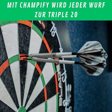 Набір дротиків Champify 3 Steeldarts, сумка, аксесуари, 23г