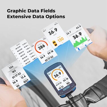 Велокомп'ютер Geoid CC600, кольоровий дисплей 2,4