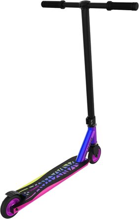 Дитячий самокат Variflex Rugged 2-Wheel Pro Plus Freestyle Kick Scooter зручний для початківців з великим кермом, міцною сталевою рамою, посиленою алюмінієвою декою та преміальними функціями безпеки