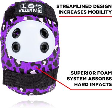 Дитяче захисне спорядження Protection Junior Six Pack (один розмір, Staab Purple), 187 KILLER PADS