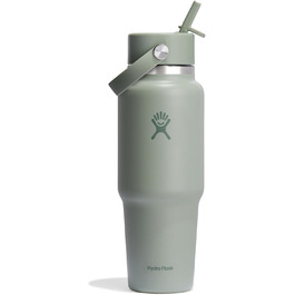 Термобутилка Hydro Flask 946 мл з нержавіючої сталі з вакуумною ізоляцією TempShield, кришкою з трубочкою, для подорожей, Agave