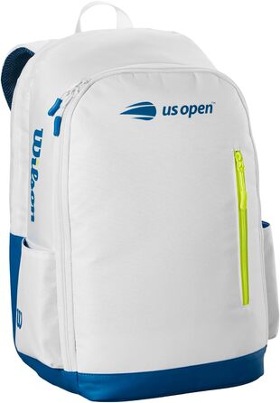 Тенісний рюкзак WILSON US Open Team на 2 ракетки, білий/синій