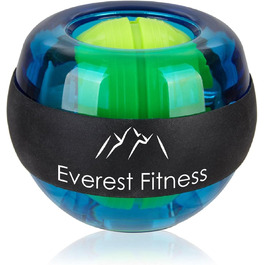 М'яч EVEREST FITNESS Gyrotwister, неоновий синій, з/без LED лічильника