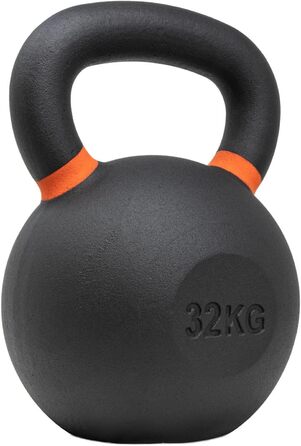 Гиря Strength Shop із чавуну з ергономічною ручкою, 4-64 кг, надміцна та довговічна, з кольоровим маркуванням ваги та порошковим покриттям, ідеальна для функціонального тренування всього тіла
