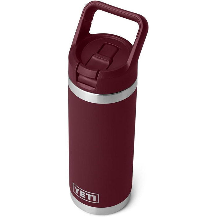 Пляшка YETI Rambler C, вакуумна ізоляція, 18 унцій, червона лоза