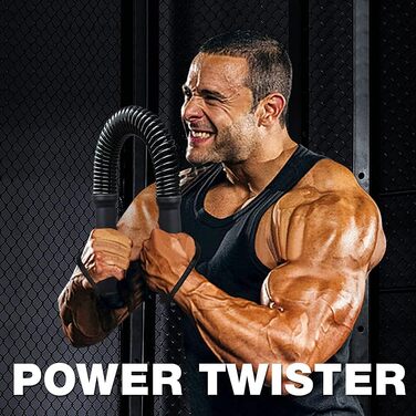 Гантель Power Twister, 45-80 кг, для рук, біцепсів, чорна