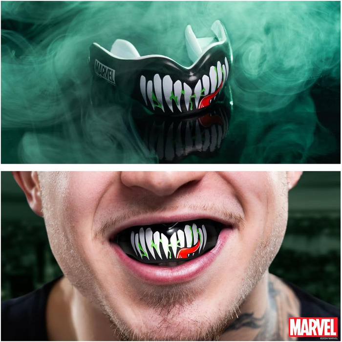 Капа Marvel Venom - один розмір, для брекетів, повноконтактні види спорту