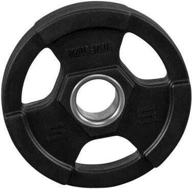 Пластини ваги GORILLA SPORTS Olympia Tri-Grip 50мм, Пластик, Чорний