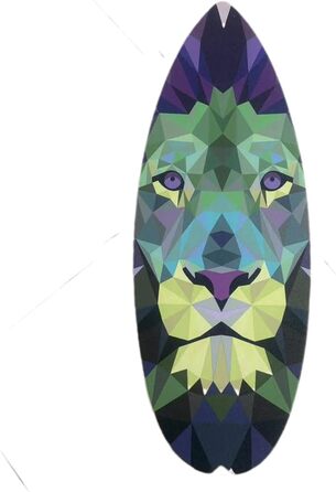 Балансборд для дому Balance Board Surf Style з роликом для тренування балансу, стабільності та зміцнення м'язів кора, спортивний тренажер для серфінгу та фітнесу (Лев)
