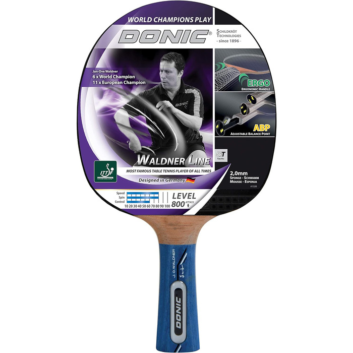 Ракетка DONIC TT WALDNER 800 ABP Grip One size