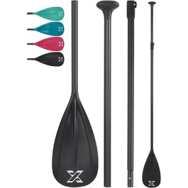 Весло для SUP ZLX, 3/4 частини, регульоване, лопасть зі скловолокна, аксесуари для сапборду