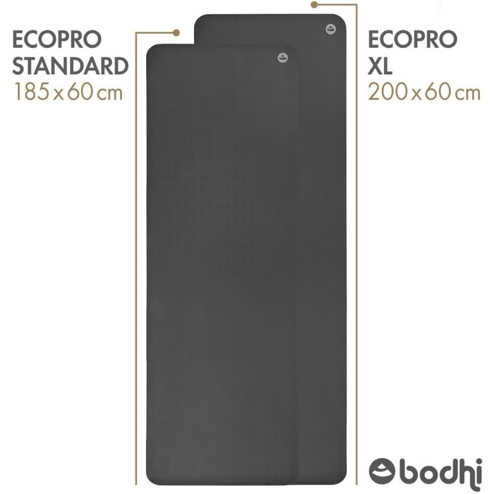 Килимок для йоги Bodhi ECO PRO DIAMOND Ультра зчеплення 100 натуральний каучук Екологічні Професійний килимок для пілатесу та гімнастики Ідеально підходить для динамічної йоги та гарячої йоги 185 x 60 x 0,6 см фіолетовий