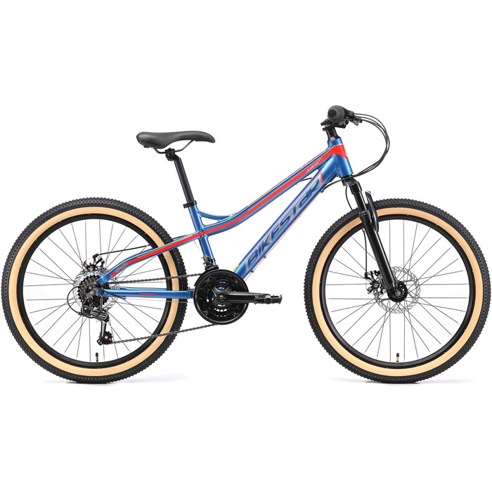 Велосипед BIKESTAR Alu 24, 9-14 років, 21-шв. Shimano, дискові гальма