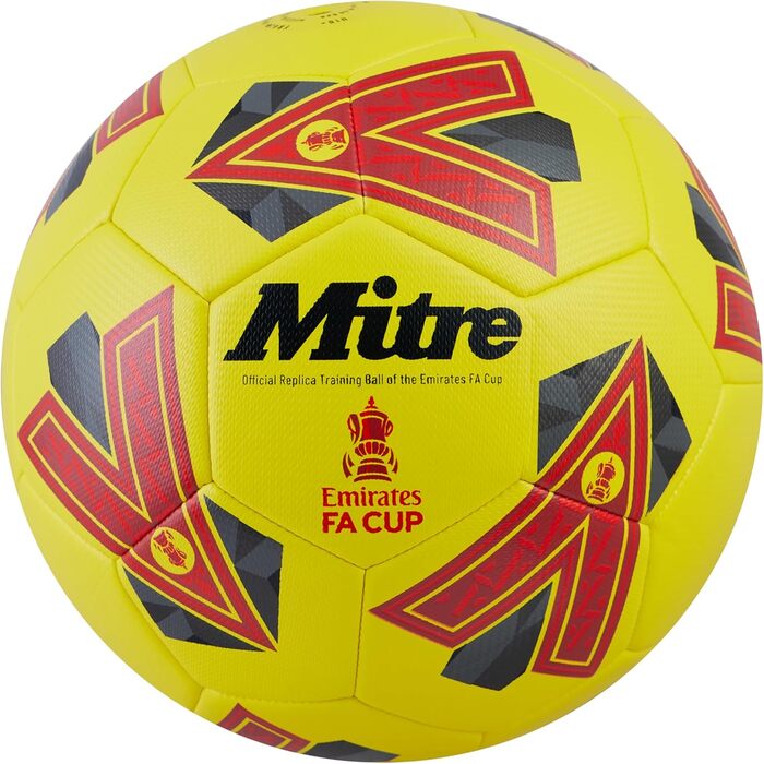 Футбольний м'яч Mitre Training FA Cup, високоякісний тренувальний, зносостійкий