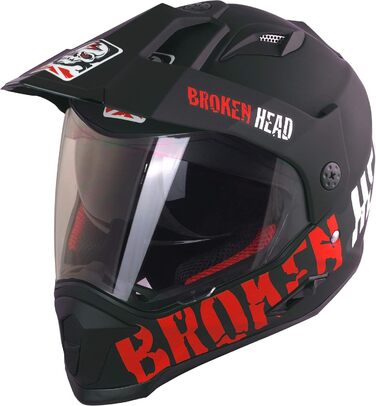 Мотошолом Broken Head made2rebel з візором, сонцезахисною шторкою, для ендуро, кросу та квадроциклів