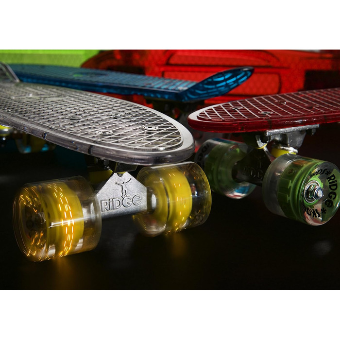 Скейтборд Ridge Blaze Mini Cruiser, 55 см 56 см Червоний/Жовтий