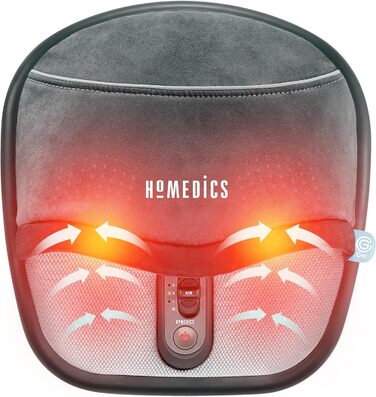 Масажер для ніг HoMedics - підігрів, шиацу, 3 інтенсивності, гель