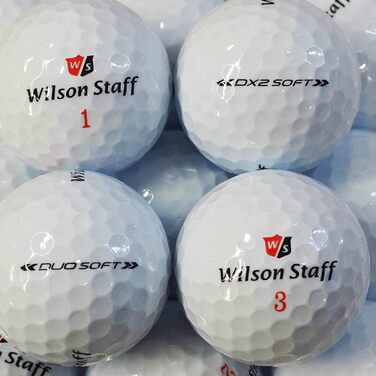 М'які м'ячі для гольфу Wilson DX2/Duo - AAAAA - Білий - Lakeballs