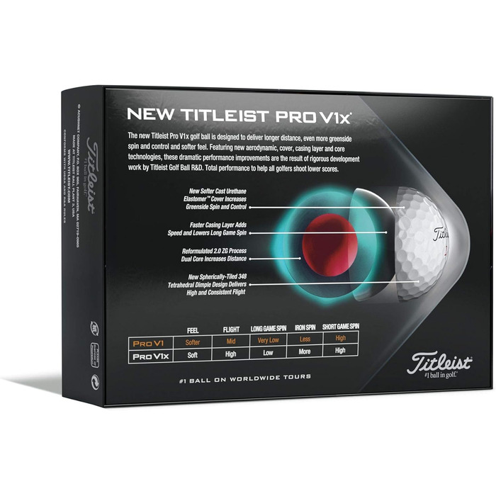 М'ячі Titleist Pro V AIM для гольфу