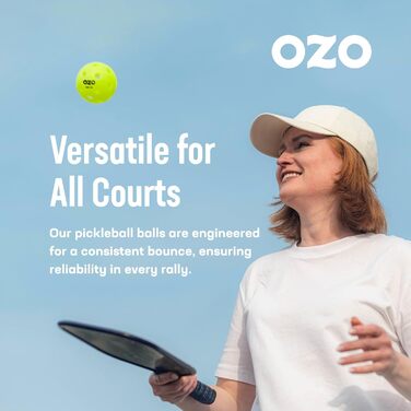 Набір м'ячів OZO Pickleball для приміщень, 12 шт., обертальний