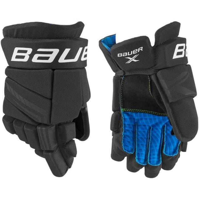 Рукавички для хокею Bauer S21 X Jr. чорн/білі 11