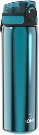 Пляшка для води Ion8, герметична, BPA-free, 500 мл, з коалами, та пляшка для води Ion8, нержавіюча сталь, 600 мл, бірюзова