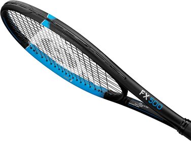 Чоловіча тенісна ракетка Dunlop FX 500, чорна/синя, 2