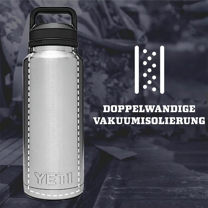 Термобутилка YETI Rambler з кришкою Chug, 1.4 л, біла