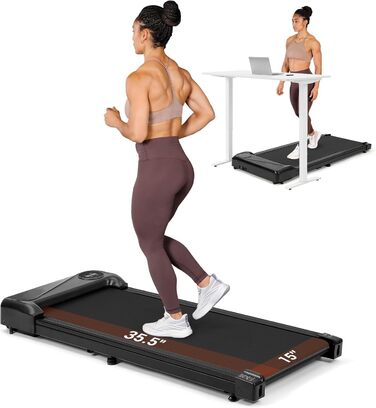 Безшумна бігова доріжка Walking Pad Dripex для дому, 120 кг, 1-6 км/год, 2.5 к.с., подвійна амортизація, міні-розмір, для домашнього офісу