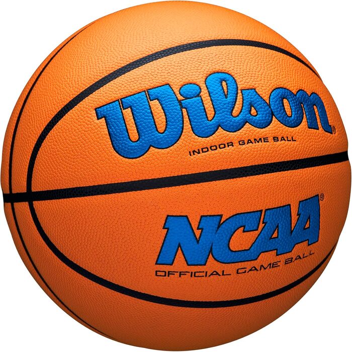 Офіційний баскетбольний м'яч WILSON NCAA Evo NXT у приміщенні, розміри 6 і 7 розмір 7 - 29.5 (Royal/Orange, розмір 7 - 29.5')