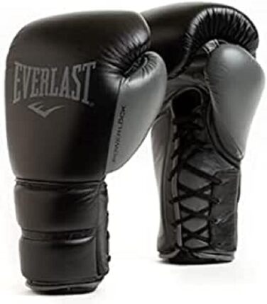 Боксерські рукавички Everlast Powerlock 2 Pro Lace 14 унцій, чорні