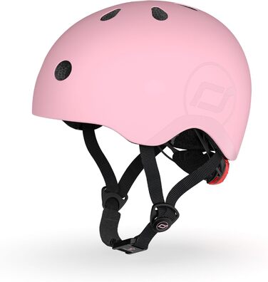 Дитячий шолом Scoot and Ride з регульованими ремінцями, матовий, розміри S/M, LED-світло, м'яка флісова підкладка