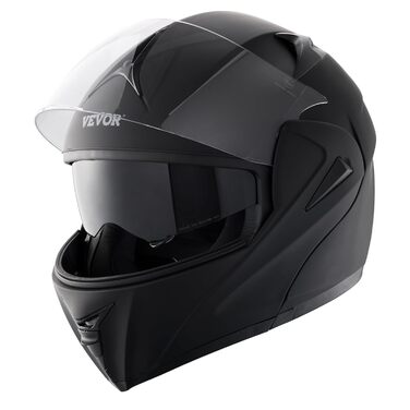 Мотошолом VEVOR без маски, розмір M (57-58 см), ABS-пластик, ECE, з Bluetooth-слотом та змінним склом, для підлітків і дорослих, мотокрос, комфортний