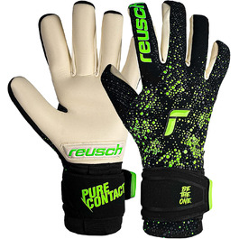 Рукавички воротаря Reusch Pure Contact Gold Унісекс чорні/зелені 10.5