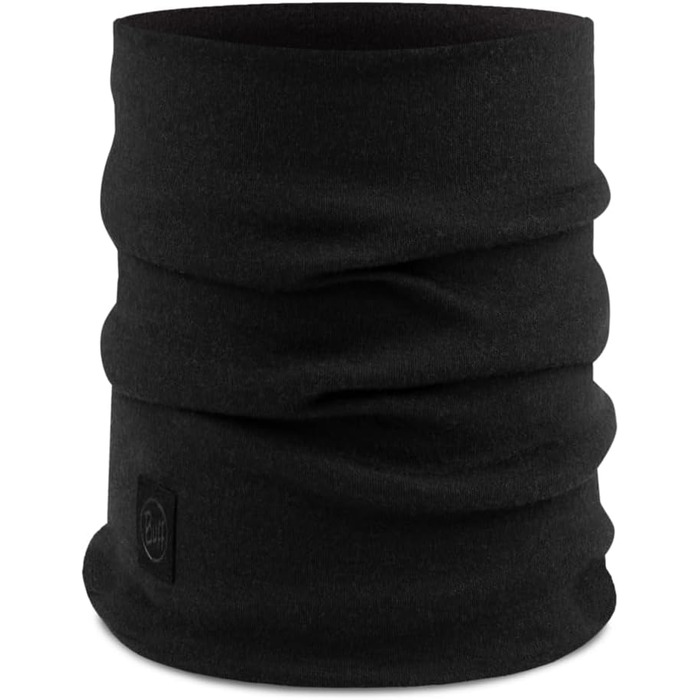 Бафф Thermal Merino Neckwarmer однотонний чорний одного розміру шапочка