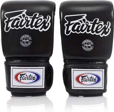 Рукавички Fairtex Муай Тай TGO3 TGT7, Колір Чорний, Червоний, Синій, Білий, Жовтий, Розмір Середній Великий Тренувальний і спаринговий мішок Боксерські рукавички для кікбоксингу, ММА K1 Black M