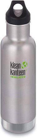 Пляшка для води Klean Kanteen Sport Classic з матовою нержавіючою кришкою 3.0 800 мл/27 унцій, 800 мл (592 мл - нова)