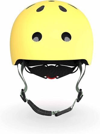 Дитячий шолом Scoot and Ride з регульованими ремінцями, матове покриття, розмір XXS, LED-світло, м'яка флісова підкладка для додаткового захисту
