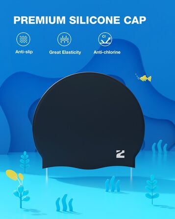 Дитячі поляризовані окуляри для плавання ZIONOR G1MINI з антизапотіванням та UV-захистом + шапочка, для дівчаток і хлопчиків 8-14 років